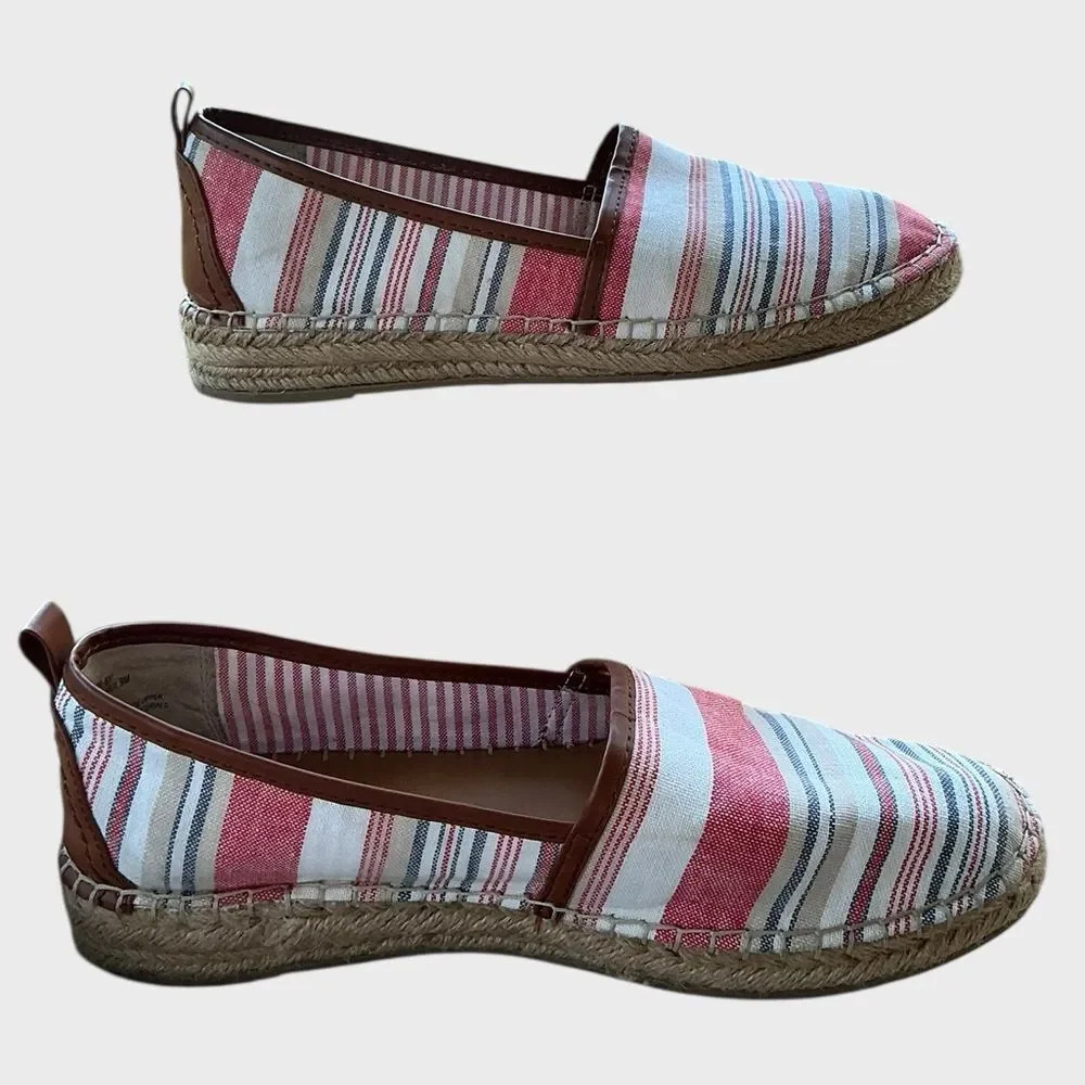 G.H. Bass & Co. Multi-Color Stripe Espadrilles Women’s Size 9M